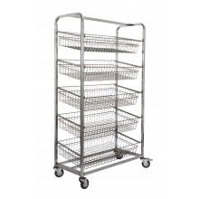 KSS 5 Basket Angled Bakery Trolley