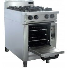 Oxford 4 Burner w/Gas oven