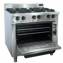 Oxford 6 Burner w/Gas oven